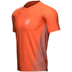 Compressport - Performance Short Sleeve Tshirt - Men's - Orangeade/Fjord Blue