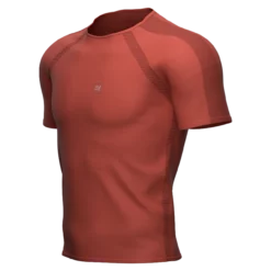Compressport - Men's Training Short-Sleeve T-Shirt - Red Clay