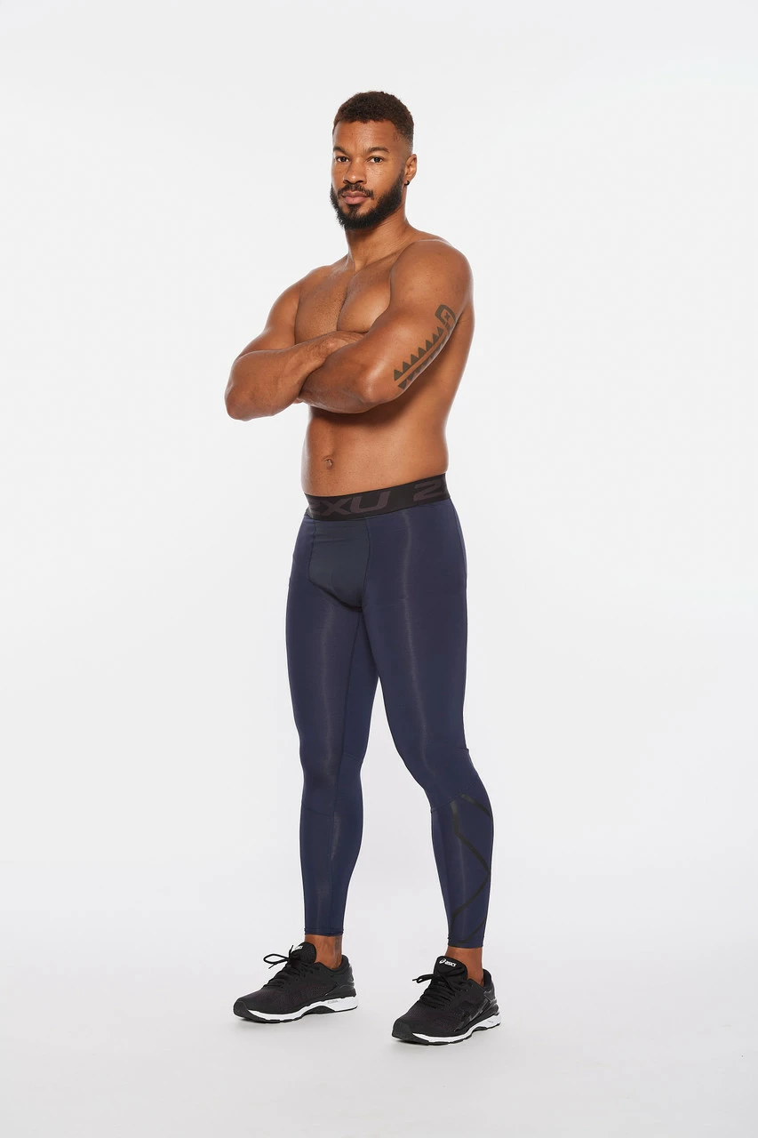 2XU - Men's Motion Compression Tights - Midnight/Nero - 2023 - Image 11