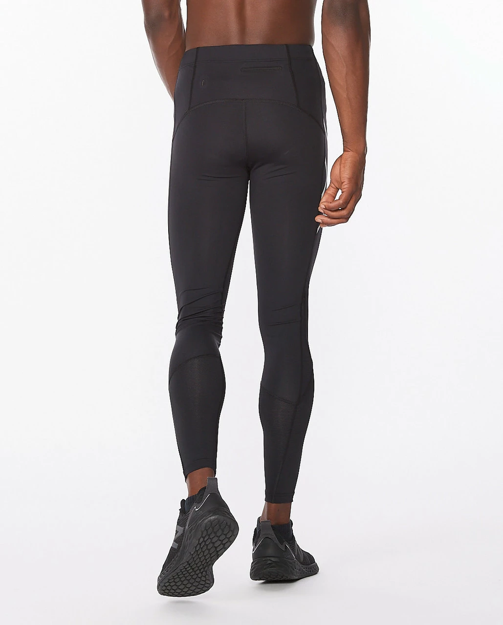 2XU - Men's Aero Vent Compression Tights - Black/Silver Reflective - Image 11