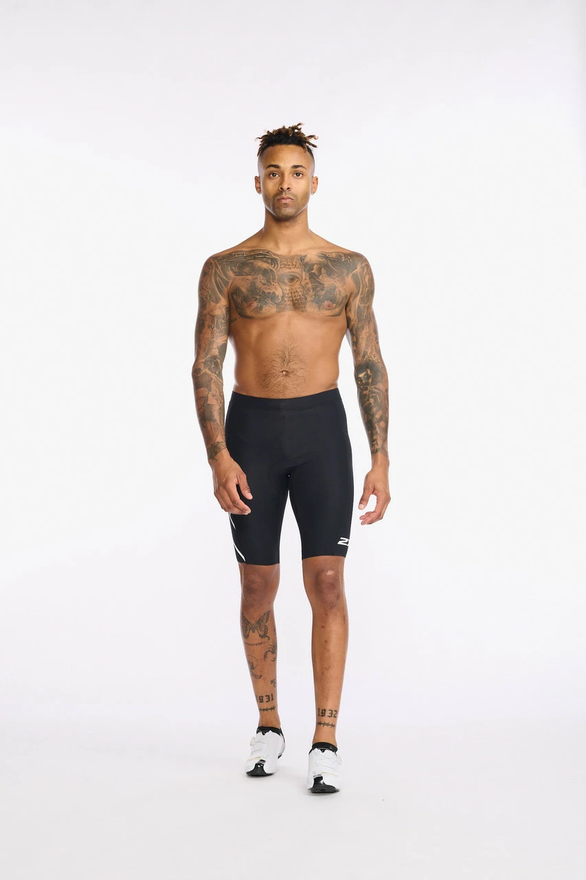 2XU - Aero Cycle Shorts - Men's - Black/White Reflective - 2023 - Image 6