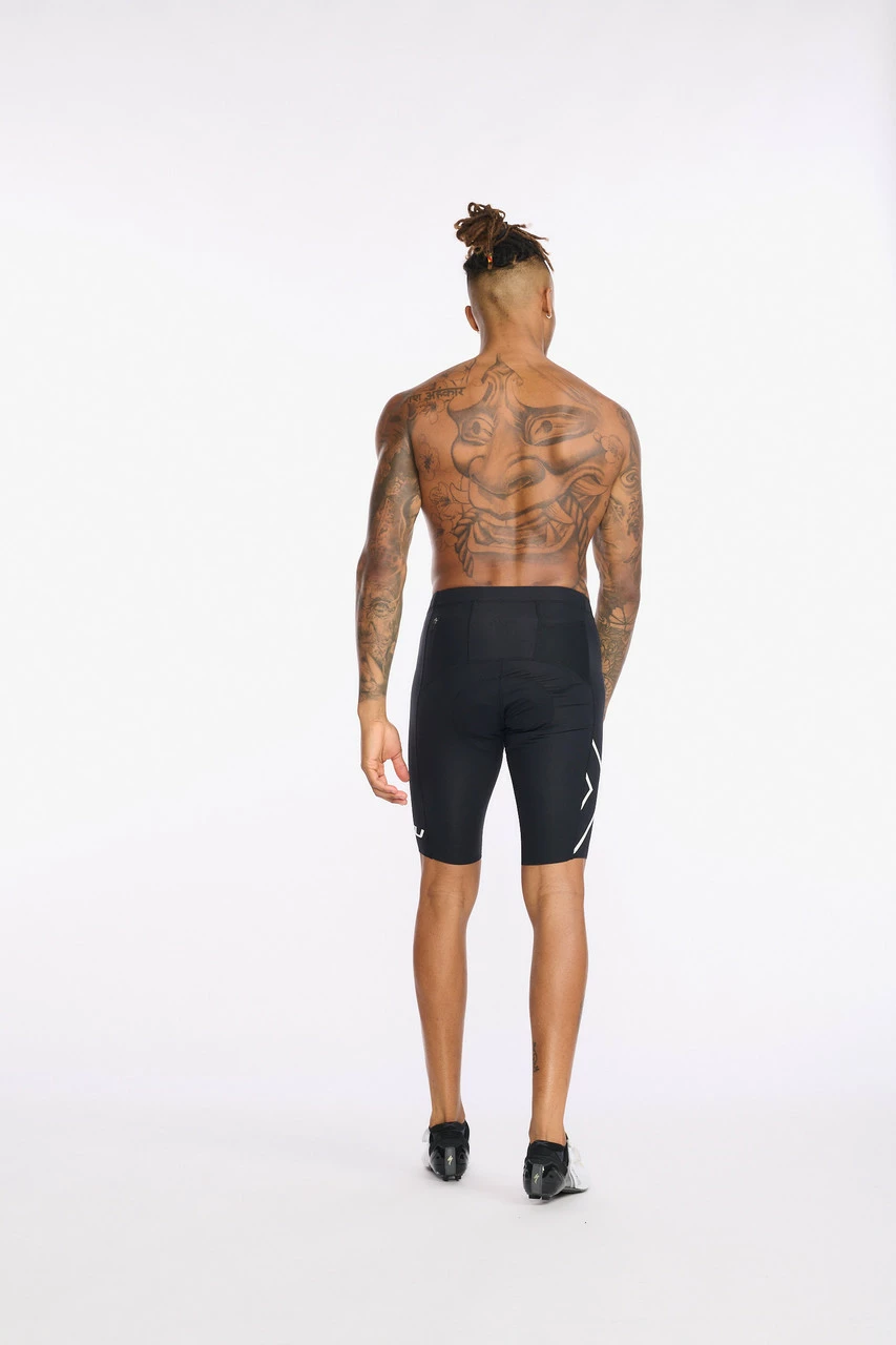 2XU - Aero Cycle Shorts - Men's - Black/White Reflective - 2023 - Image 11