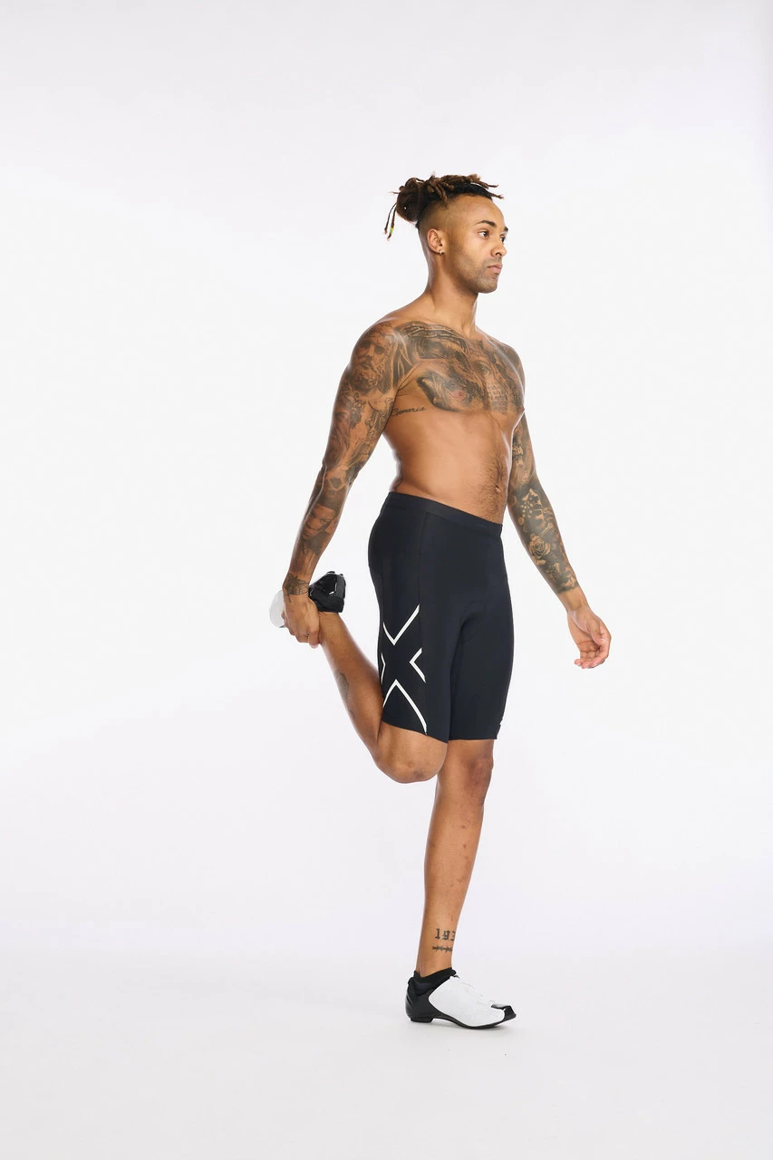 2XU - Aero Cycle Shorts - Men's - Black/White Reflective - 2023 - Image 5