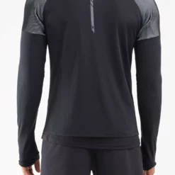 2XU - GHST Half-Zip Long Sleeve Men's Top - Black/White - Autumn/Winter 2020