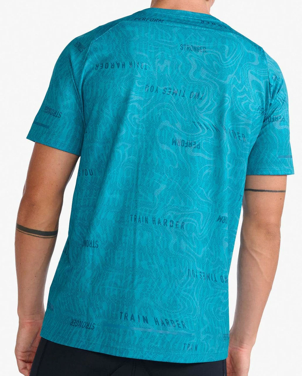 2XU - Light Speed Tee - Men's - Motion/Oceanside Reflective - Image 5