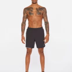 2XU - Aero Men's 7in Shorts - Black/Silver Reflective