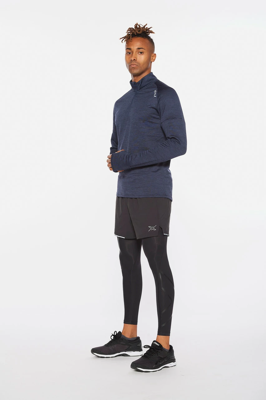 2XU - Ignition Men's 1/4-Zip Jacket - Midnight/Silver Reflective - Image 11