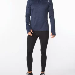 2XU - Ignition Men's 1/4-Zip Jacket - Midnight/Silver Reflective
