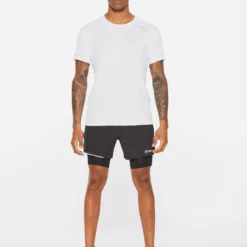 2XU - Aero Men's T-shirt - White/Silver Reflective - 2023