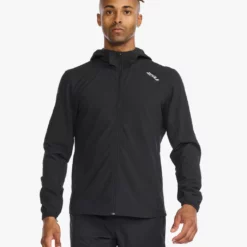 2XU - Aero Jacket - Men's - Black/Silver Reflective
