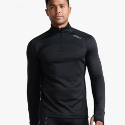 2XU - Ignition 1/4 Zip - Men's - Black/Silver Reflective - 2023