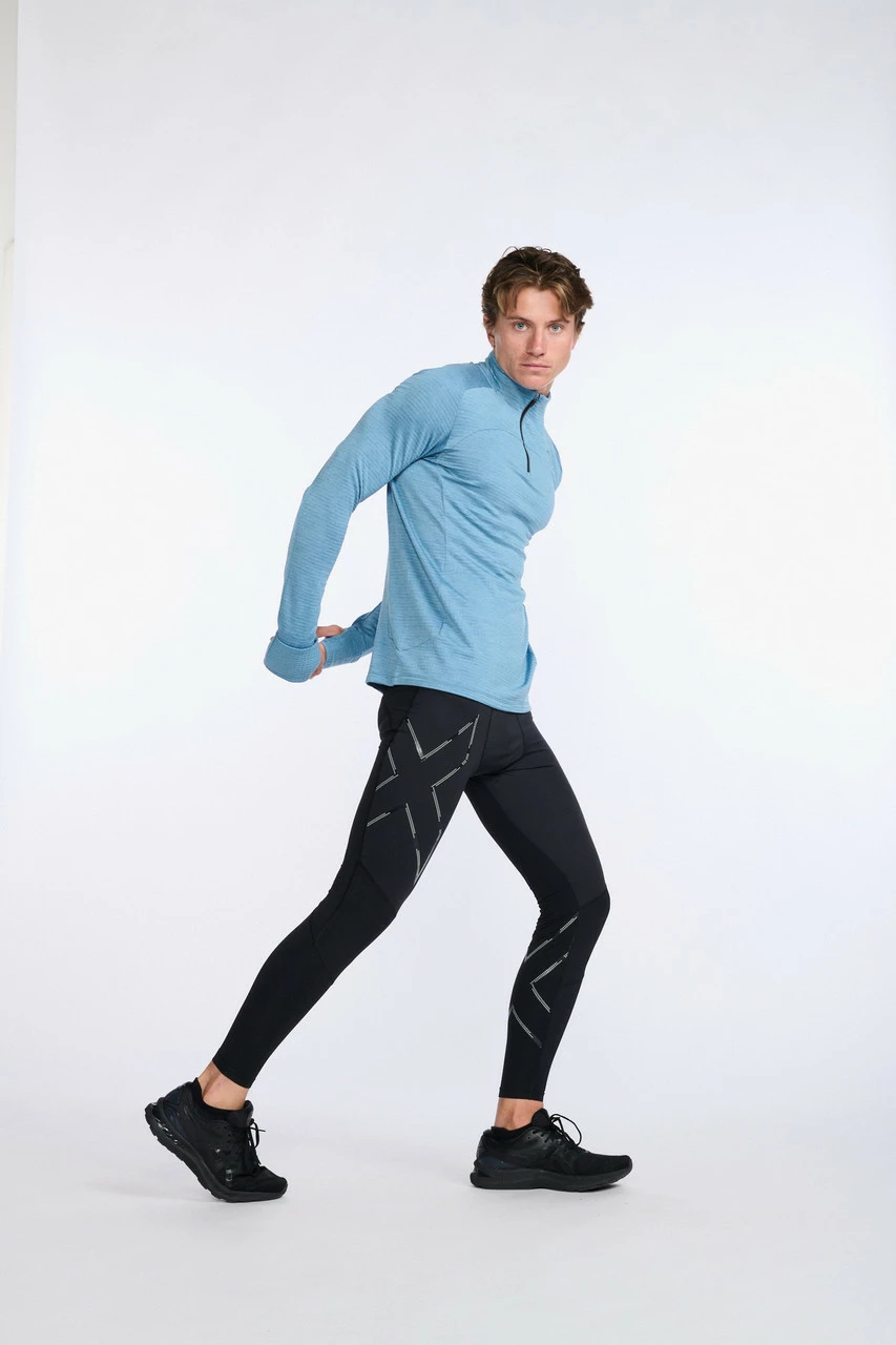 2XU - Ignition 1/4 Zip - Men's - Shadow/Black Reflective - Image 21