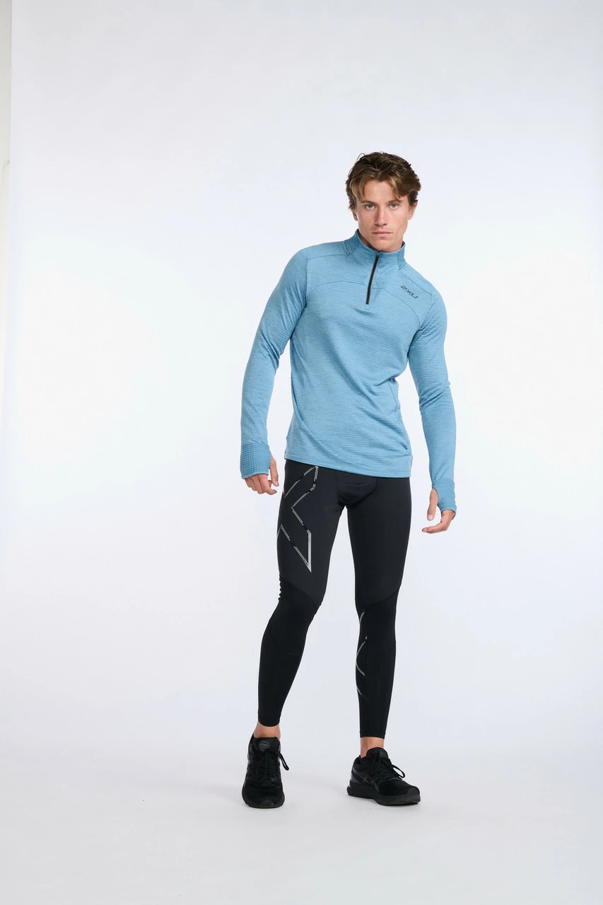 2XU - Ignition 1/4 Zip - Men's - Shadow/Black Reflective - Image 18