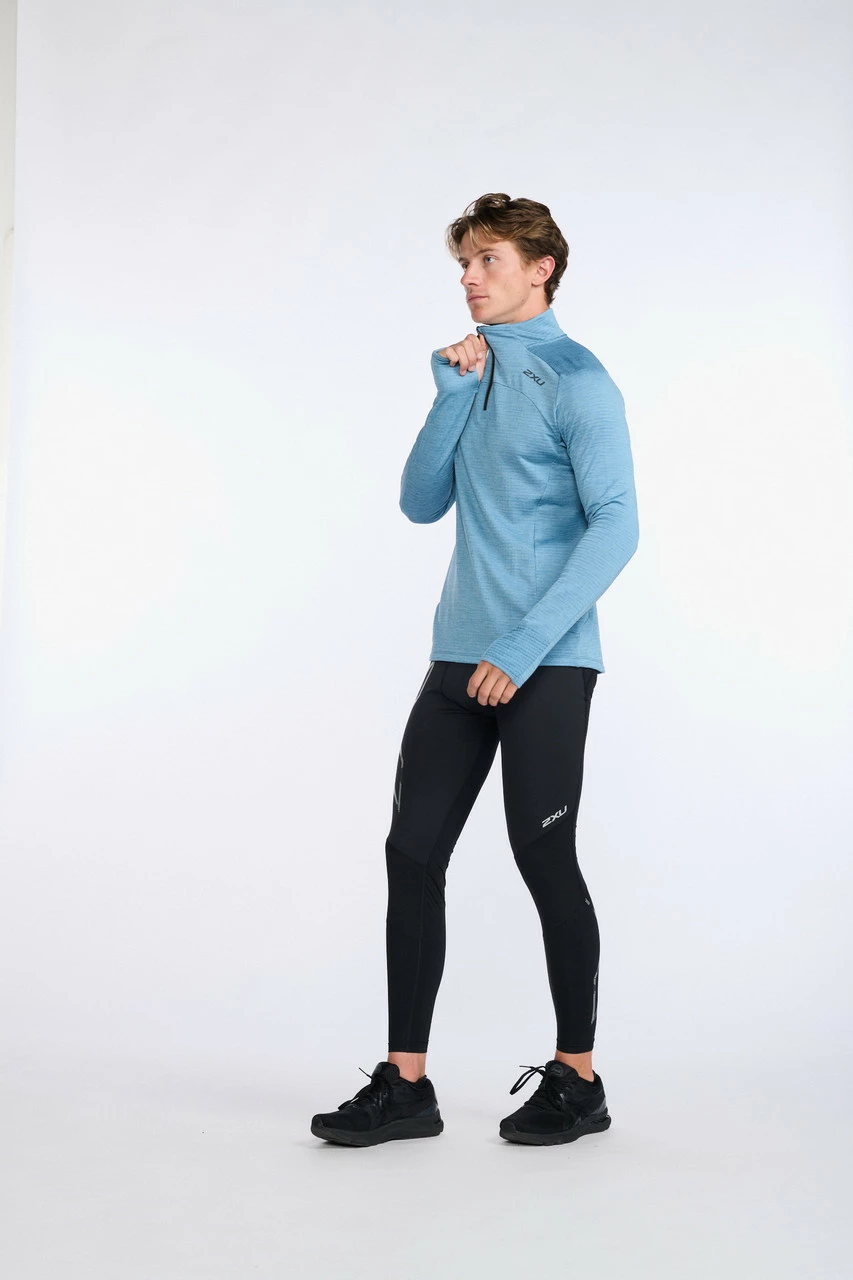 2XU - Ignition 1/4 Zip - Men's - Shadow/Black Reflective - Image 15