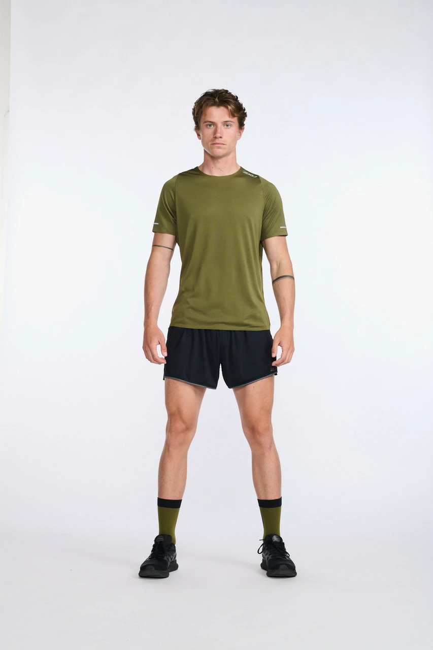 2XU - Light Speed Tech Tee - Men's - Winter Moss/Silver Reflective - Image 13