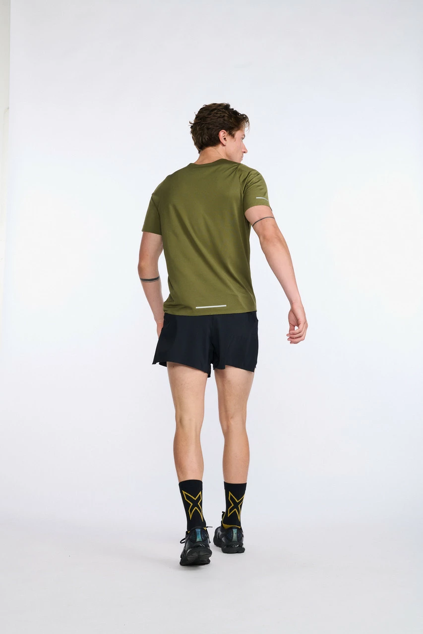 2XU - Light Speed Tech Tee - Men's - Winter Moss/Silver Reflective - Image 24