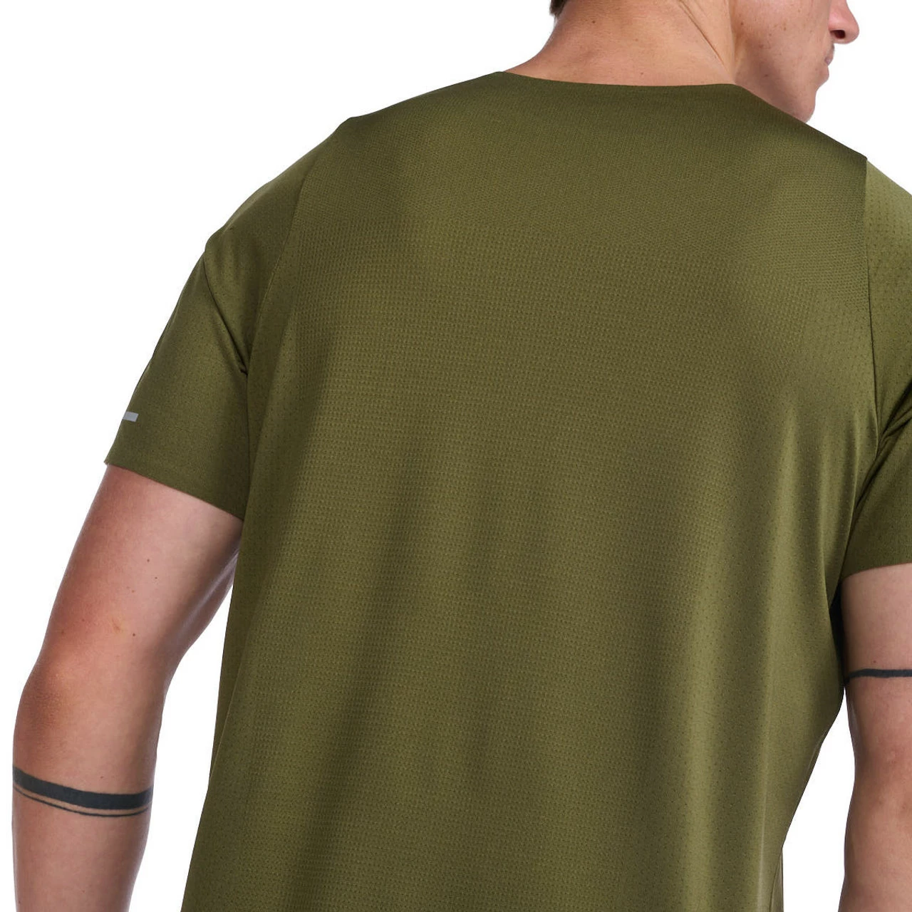 2XU - Light Speed Tech Tee - Men's - Winter Moss/Silver Reflective - Image 10