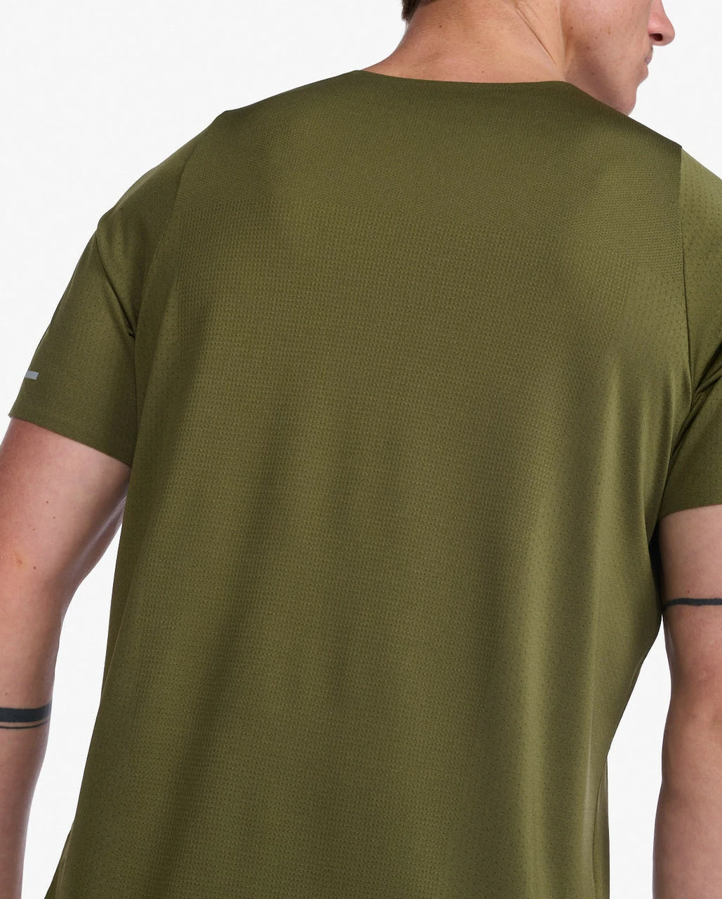 2XU - Light Speed Tech Tee - Men's - Winter Moss/Silver Reflective - Image 12