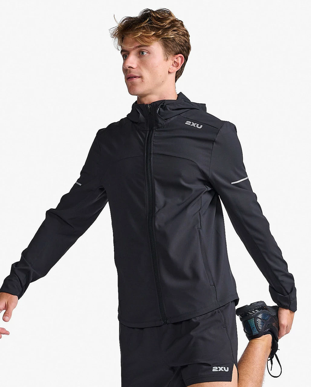 2XU - Aero Jacket - Men's - Black/Silver Reflective - 2023 - Image 15