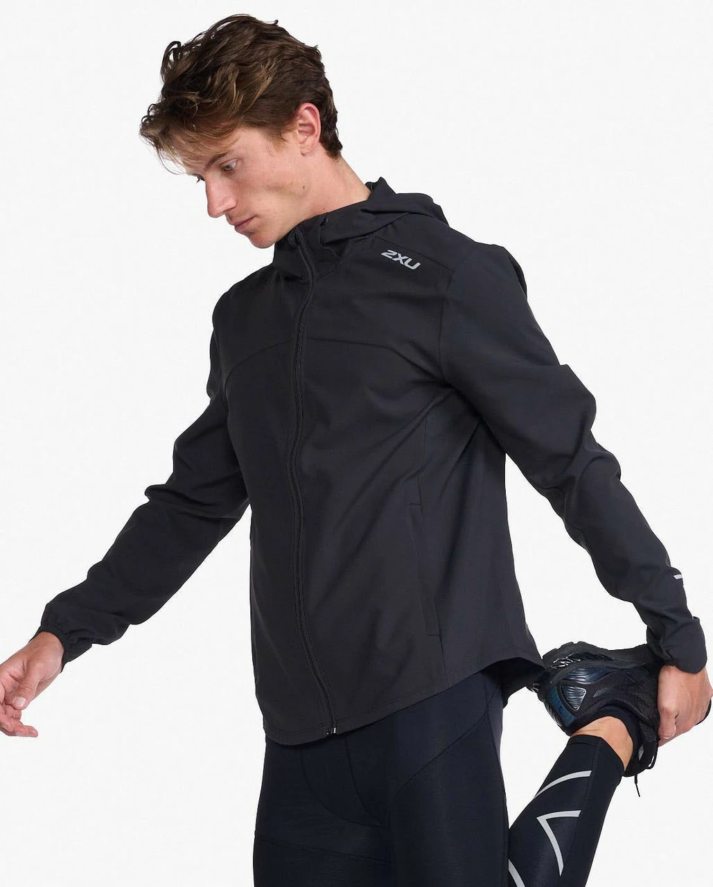 2XU - Aero Jacket - Men's - Black/Silver Reflective - 2023 - Image 17