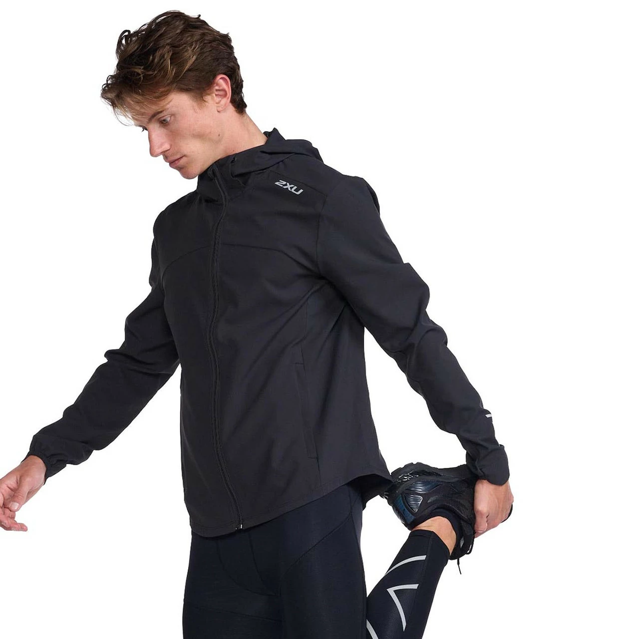 2XU - Aero Jacket - Men's - Black/Silver Reflective - 2023 - Image 10