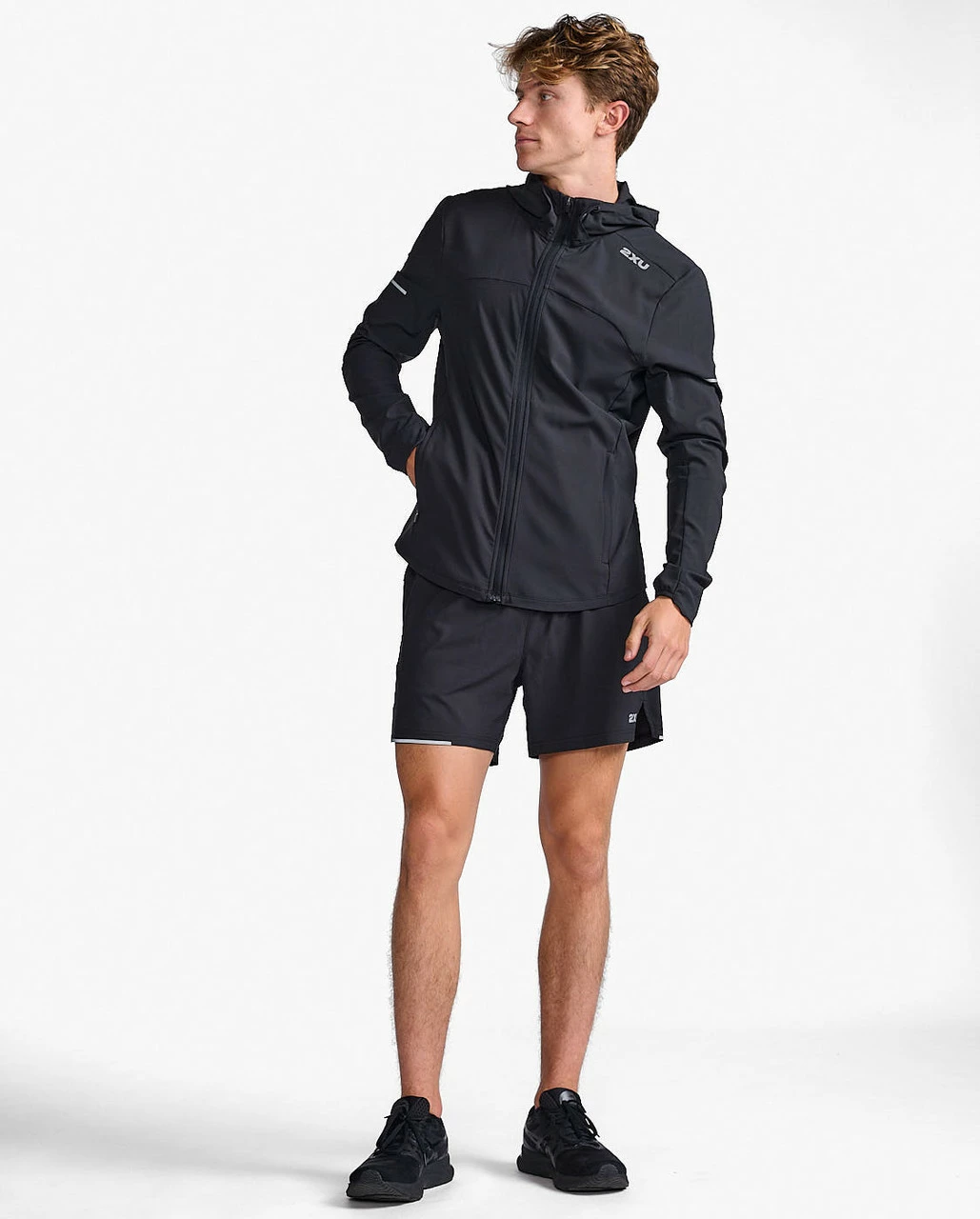 2XU - Aero Jacket - Men's - Black/Silver Reflective - 2023 - Image 13