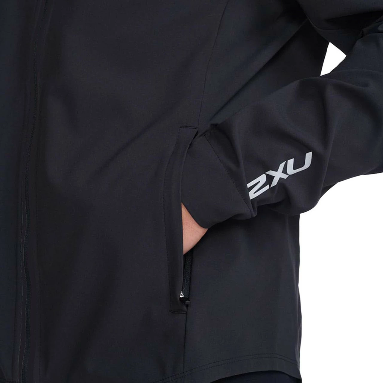 2XU - Aero Jacket - Men's - Black/Silver Reflective - 2023 - Image 9