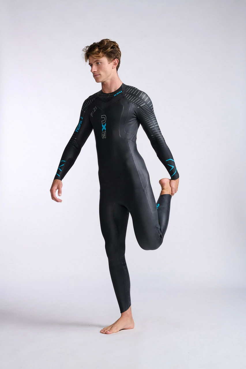 2XU - P:2 Propel Wetsuit - Men's - Black/Aloha - 2023 - Image 10