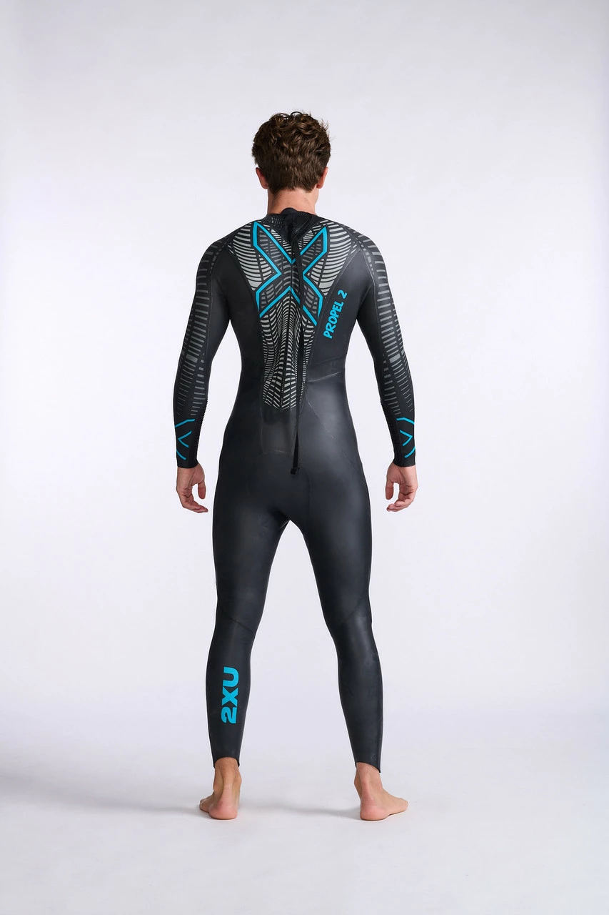 2XU - P:2 Propel Wetsuit - Men's - Black/Aloha - 2023 - Image 23