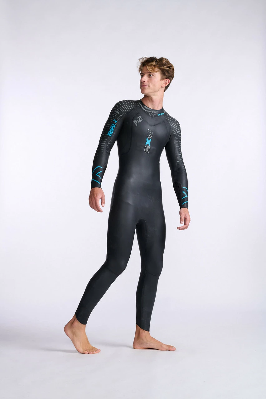 2XU - P:2 Propel Wetsuit - Men's - Black/Aloha - 2023 - Image 14