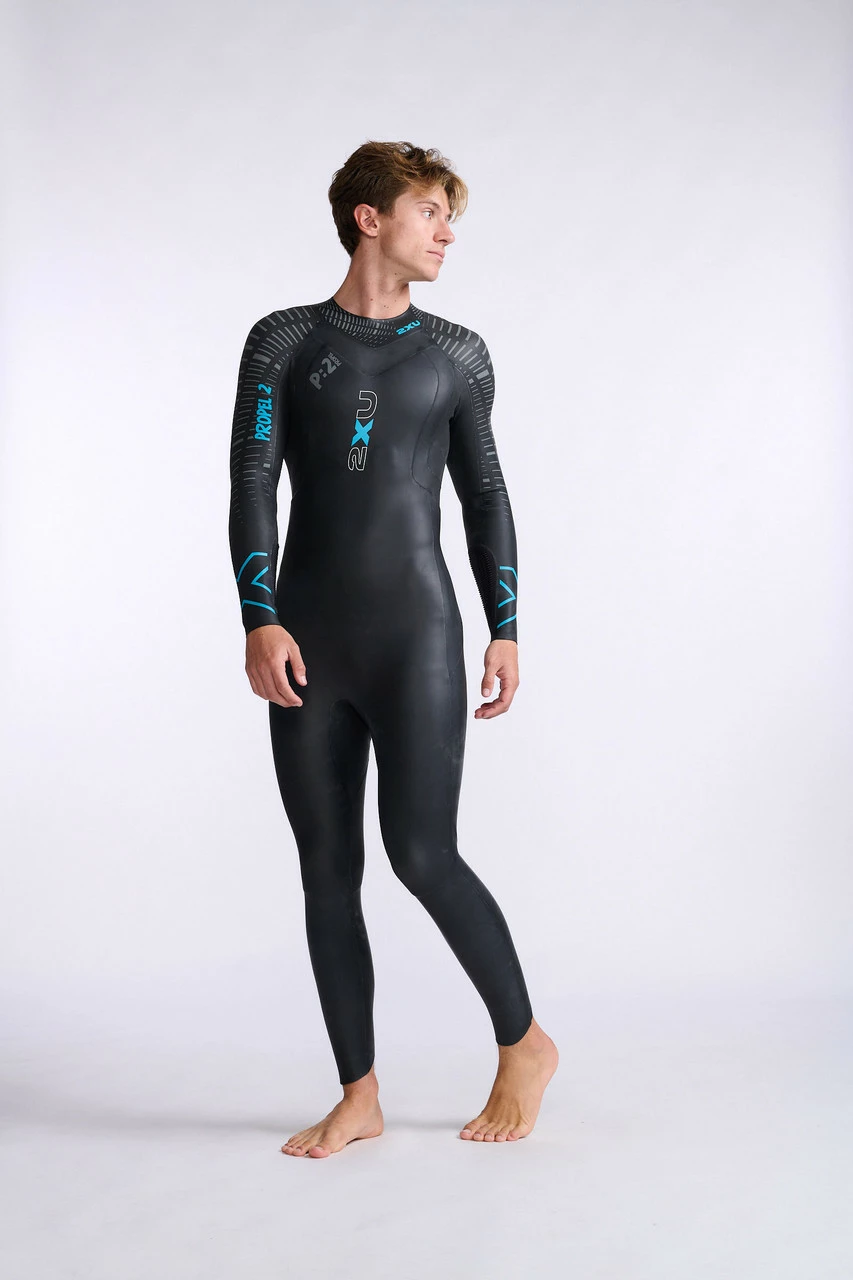 2XU - P:2 Propel Wetsuit - Men's - Black/Aloha - 2023 - Image 17