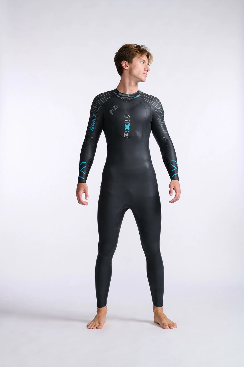 2XU - P:2 Propel Wetsuit - Men's - Black/Aloha - 2023 - Image 27