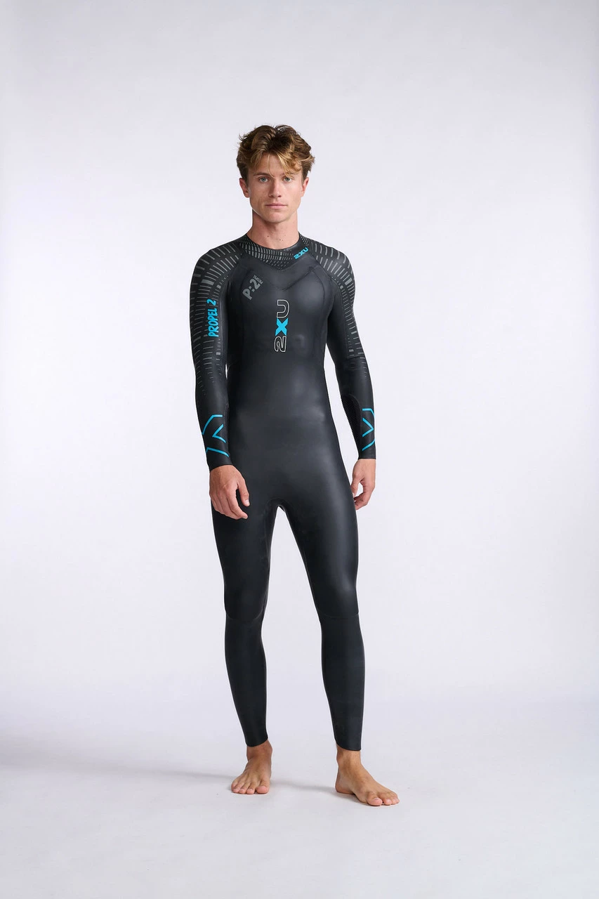 2XU - P:2 Propel Wetsuit - Men's - Black/Aloha - 2023 - Image 25