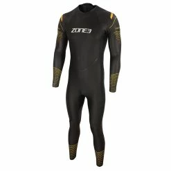 Zone 3 Zone3 - Thermal Aspect Breaststroke Wetsuit - Men's - Black/Orange/Yellow