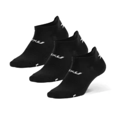 2XU - Unisex Ankle Socks , 3-Pack - Black/White - 2023
