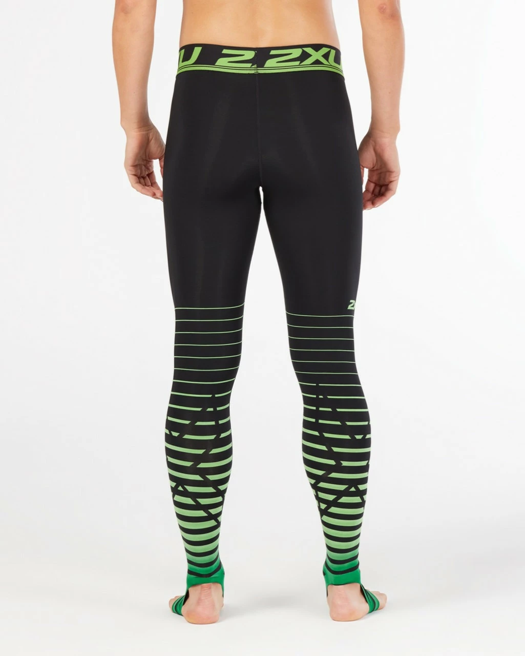 2XU - Women's Power Recovery Compression Tights - Black/Green - * - Image 4