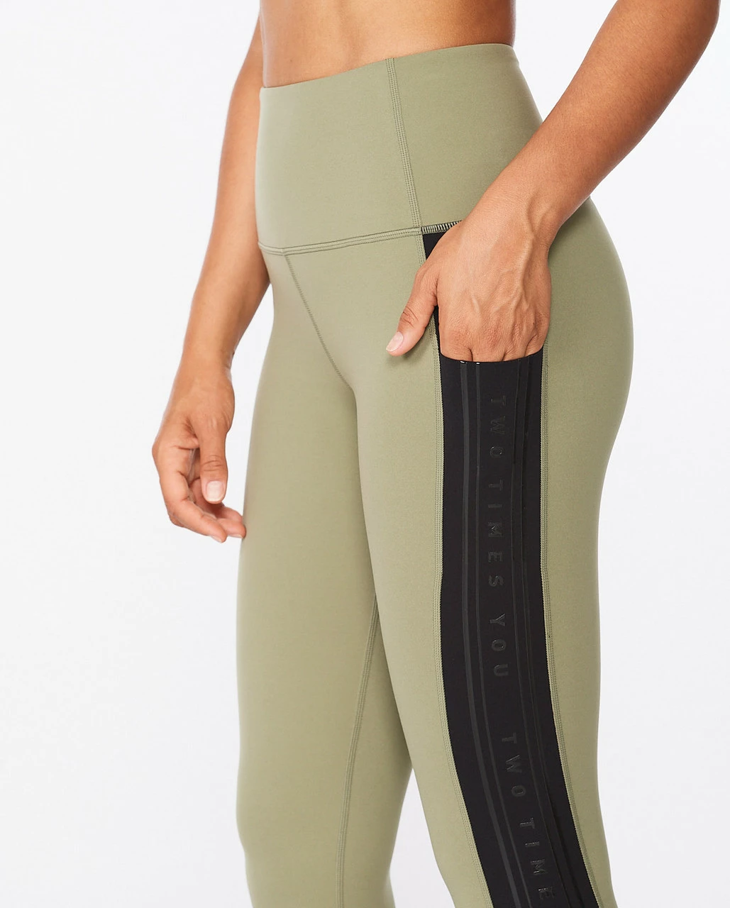 2XU - Form Line-up Women's Hi-Rise Compression Tights - Alpine/Black - Image 5