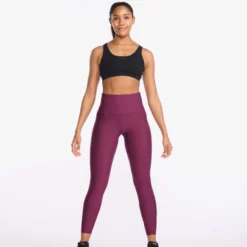 2XU - Aero Sculpt Hi-Rise Compression Tights - Women's - Mulberry/Peach Whip Reflective