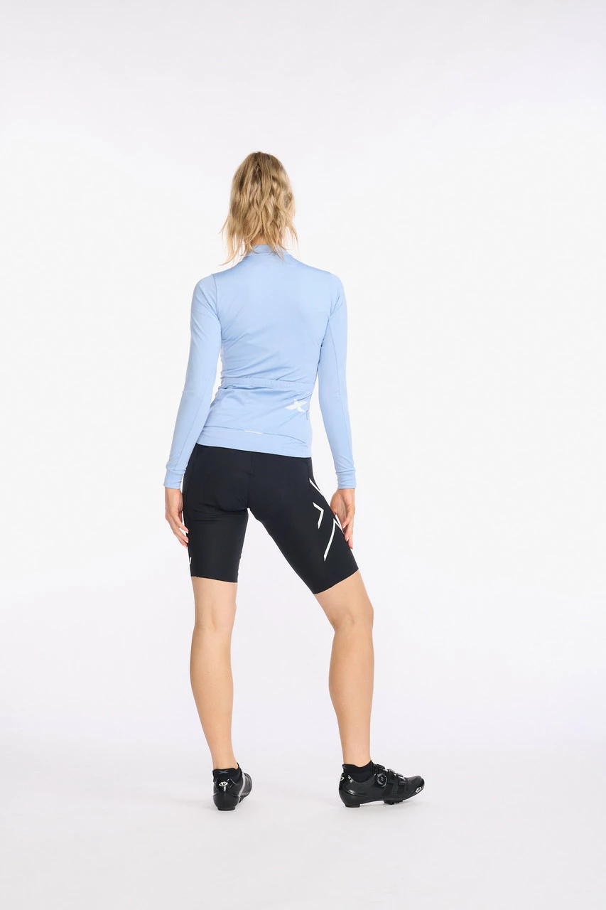 2XU - Aero Cycle Long Sleeve Jersey - Women's - Forever/White Reflective - Image 18
