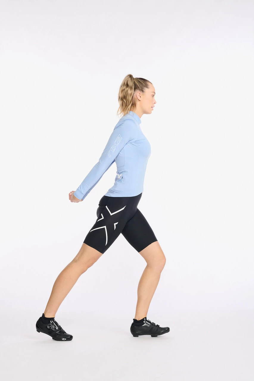 2XU - Aero Cycle Long Sleeve Jersey - Women's - Forever/White Reflective - Image 17