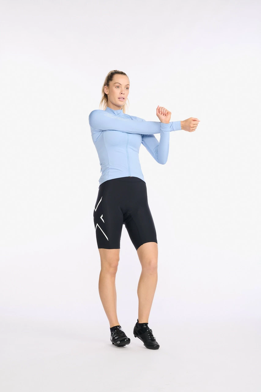 2XU - Aero Cycle Long Sleeve Jersey - Women's - Forever/White Reflective - Image 16