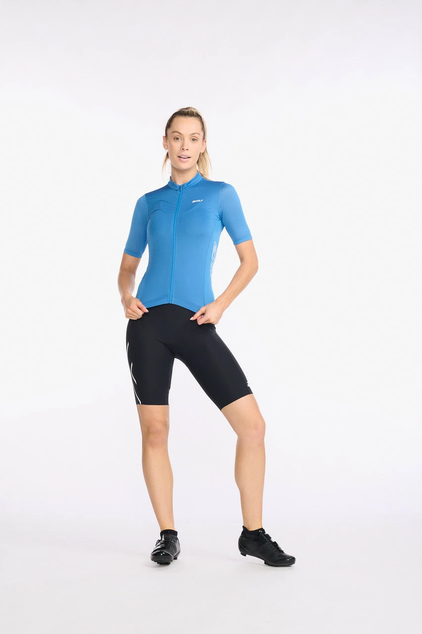 2XU - Aero Cycle Bib Shorts - Women's - Black/White Reflective - 2023 - Image 28