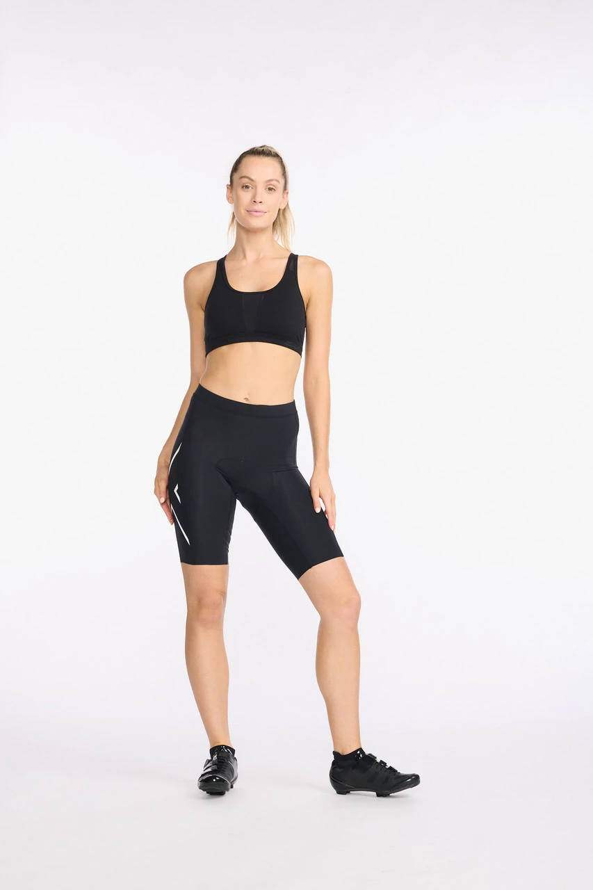 2XU - Aero Cycle Shorts - Women's - Black/White Reflective - 2023 - Image 2