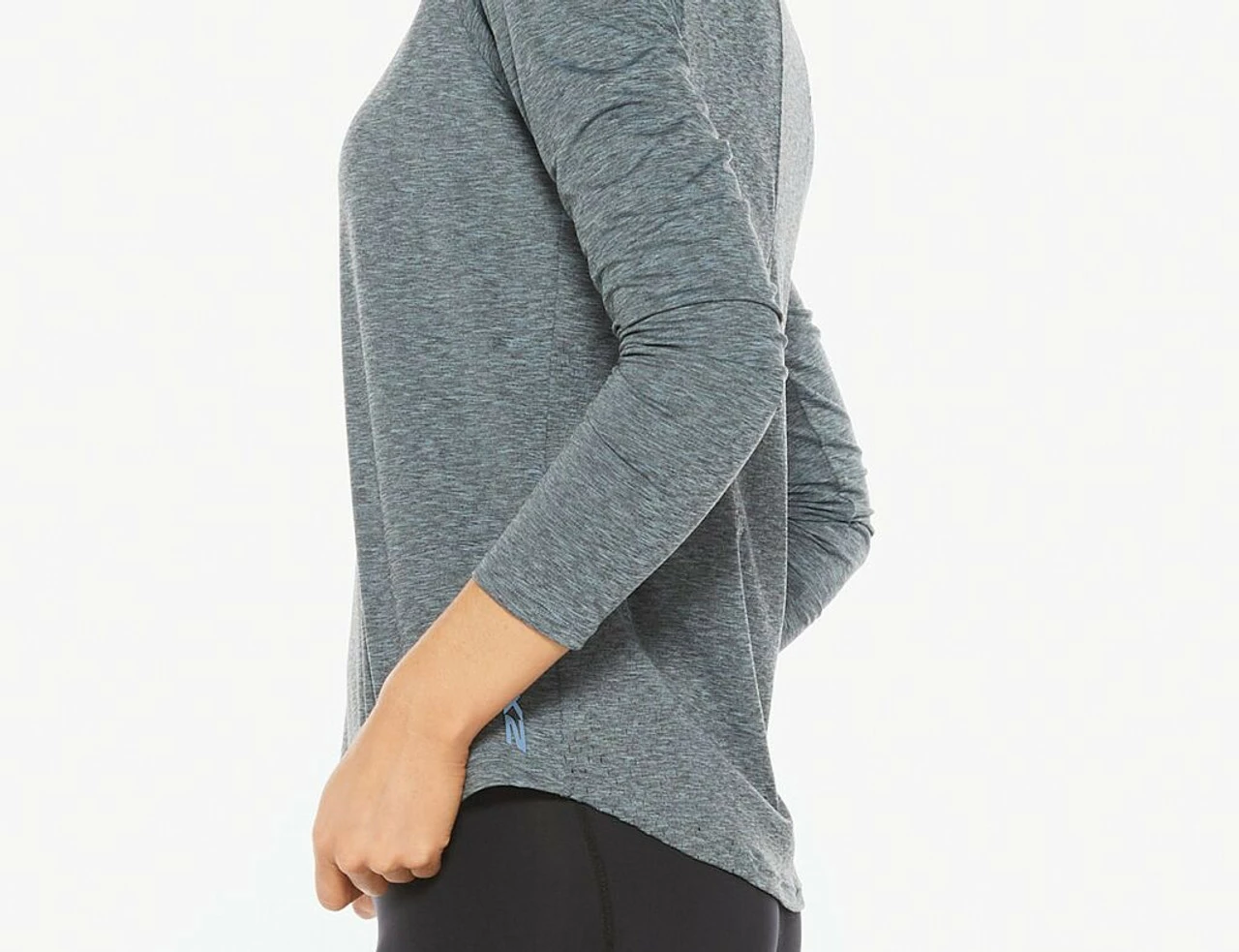 2XU - XCTRL Long Sleeve Top - Women's - Swift Blue/Swift Blue - Image 4