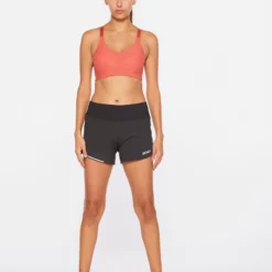 2XU - PERFORM Women's Perforated Medium Impact Bra - Cranberry