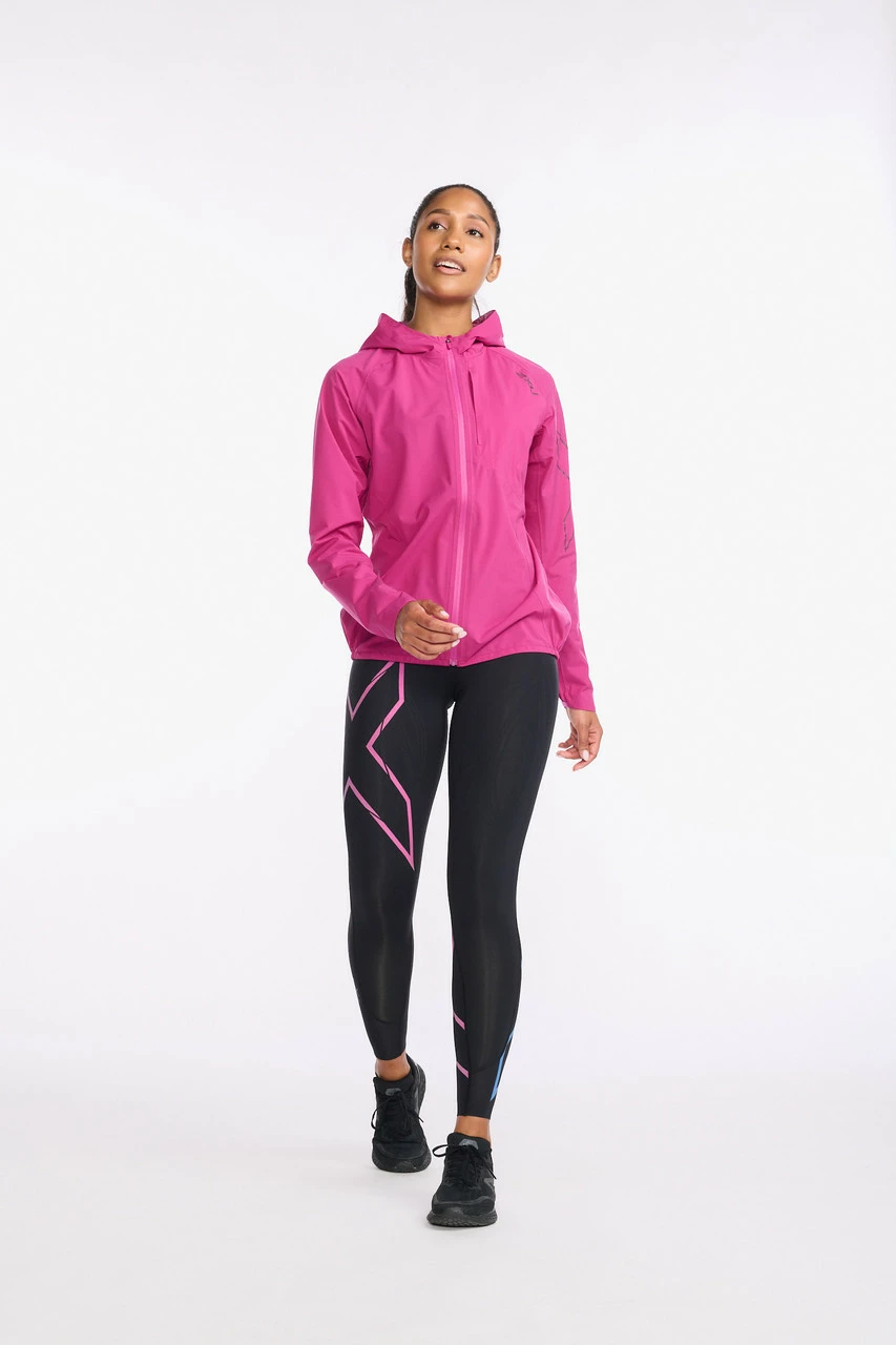 2XU - Light Speed WP Jacket - Women's - Festival/Mulberry Reflective