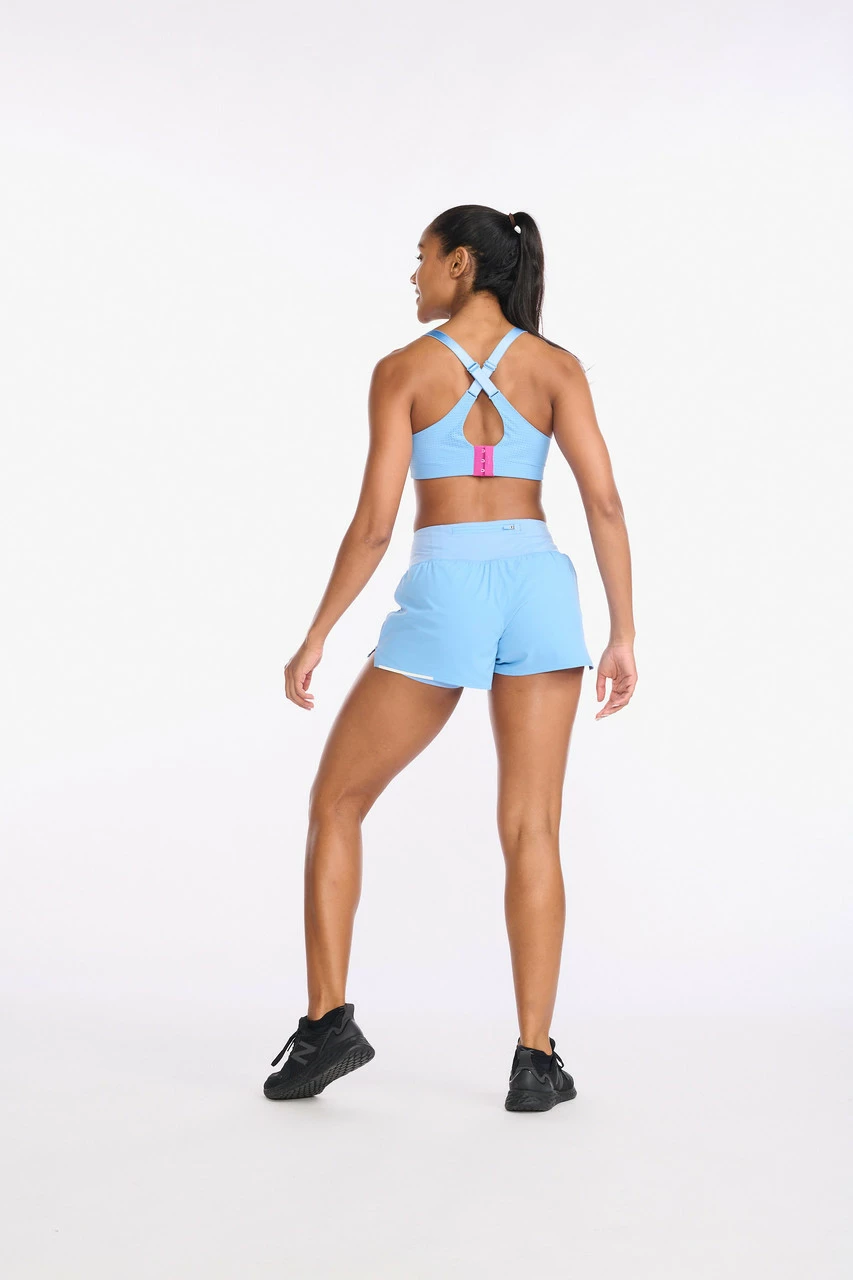 2XU - Aero 2-in-1 3 Inch Short - Women's - Mirage/White Reflective - Image 3