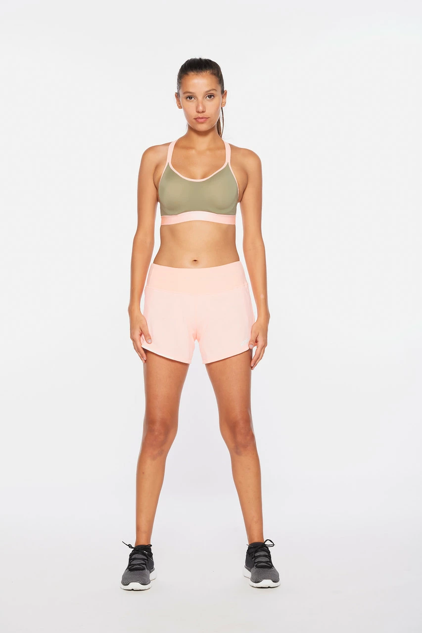 2XU - Aero Women's 4in Shorts - Pop Coral/White Reflective - Image 11