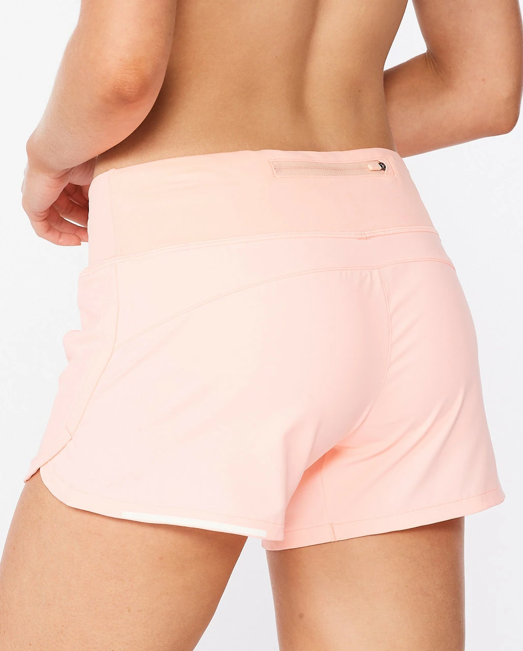 2XU - Aero Women's 4in Shorts - Pop Coral/White Reflective - Image 7