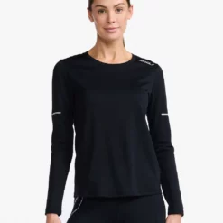 2XU - Aero Long Sleeve - Women's - Black/Silver Reflective - 2023